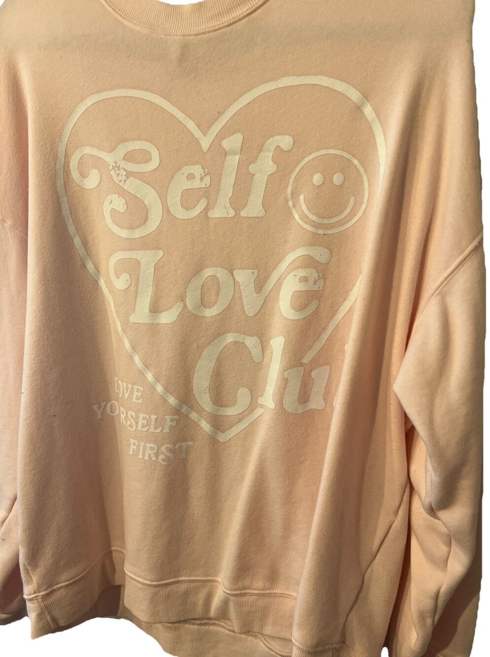 Grayson Threads Target Pink Self Love Club Sweatshirt Size Large